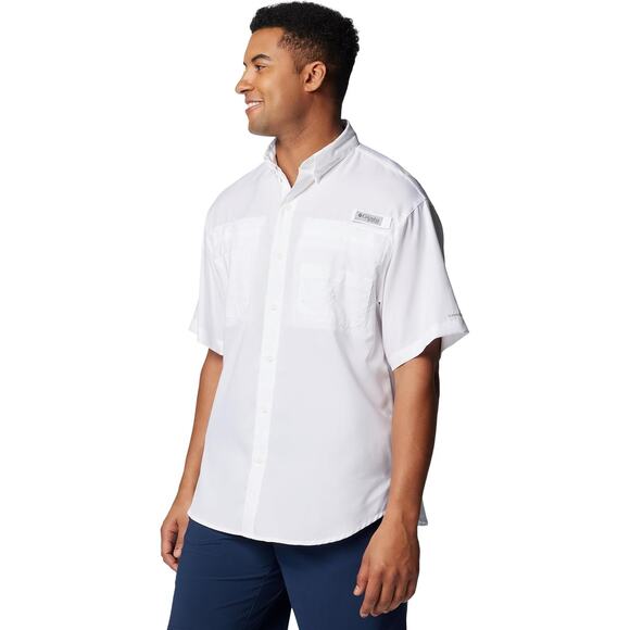 Columbia Tamiami II Short-Sleeve Shirt for Men - White - L - Picture 2 of 9